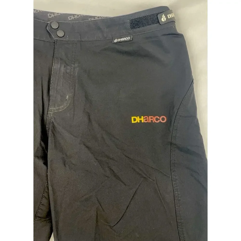 DHaRCO Shorts Mens 38x14 XXL Black MTB Bike Trail Stretch Adjustable Zip Pocket